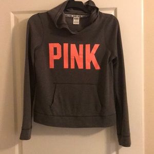 Women’s Pink long sleeve hooded sweatshirt